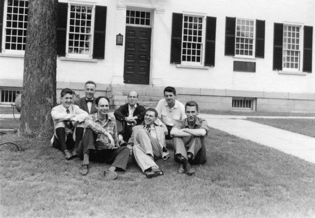 less than p greater than at the 1956 dartmouth ai workshop the organizers and a few other participants gathered in front of dartmouth hall less than p greater than